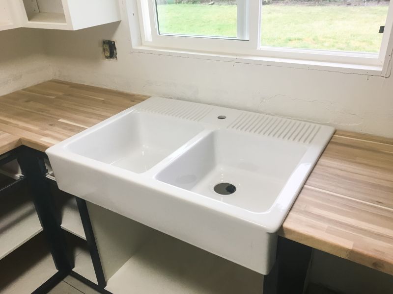 Close-up of Farmhouse Sink
